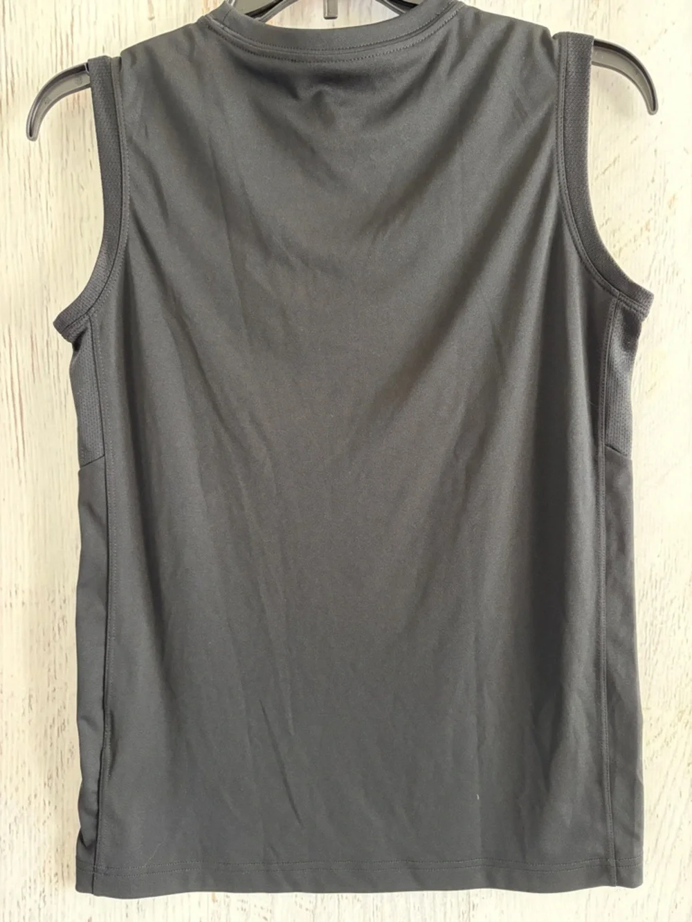 Nike Boy’s Black & Charcoal Sleeveless Dri-FIT Tanks with Red Logos